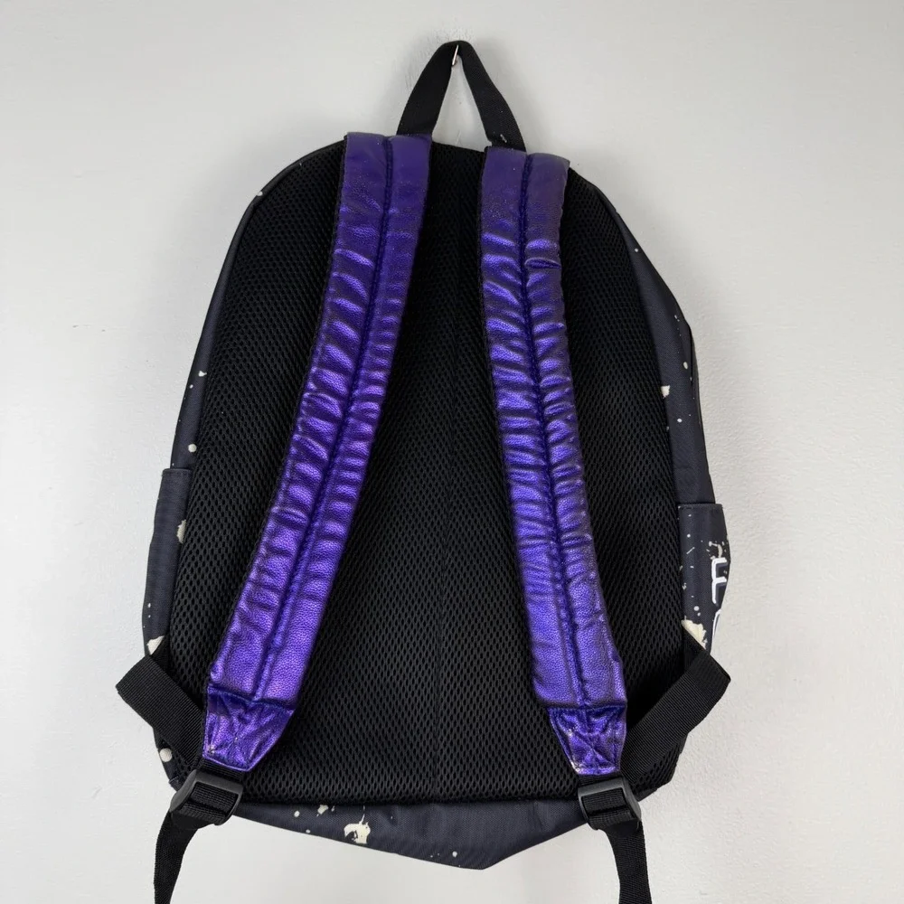 Fall Out Boy Backpack Black Paint Splatter Mania Adjustable Straps Young Menace